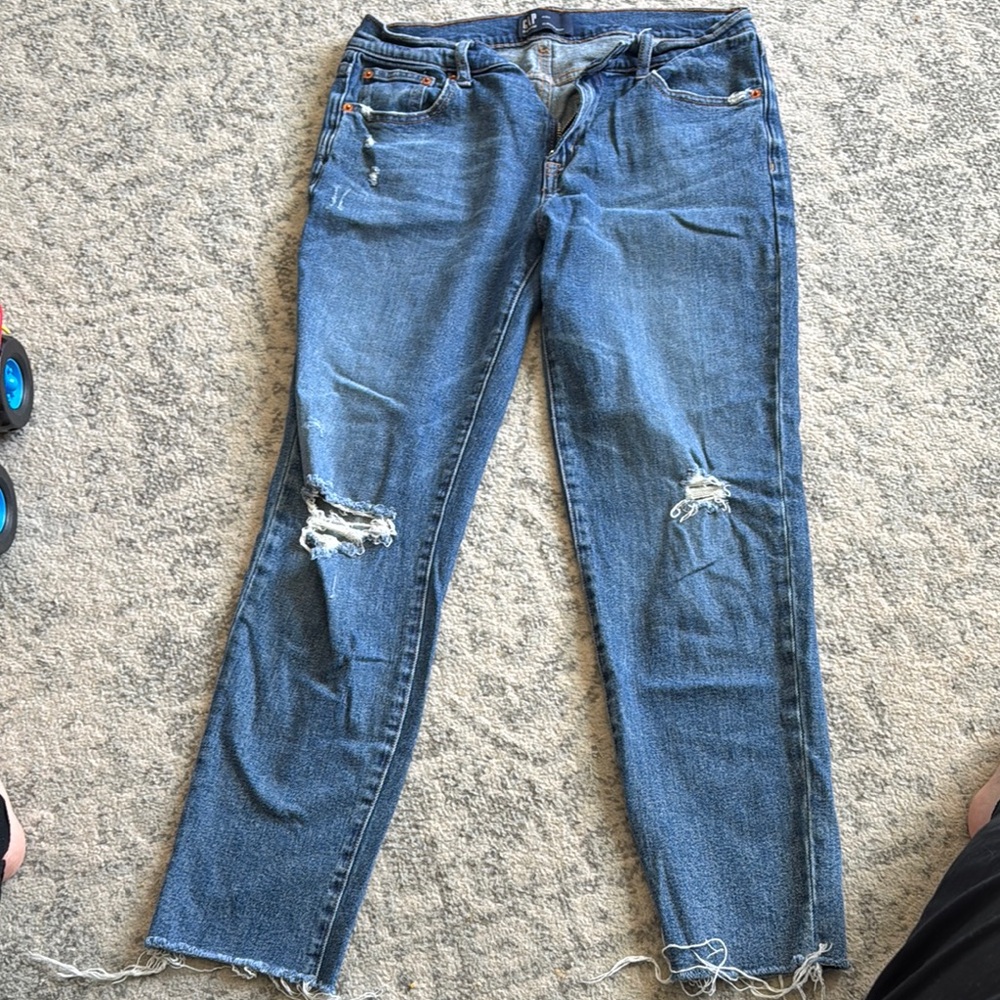 GAP Straight Leg Jeans in Classic Blue